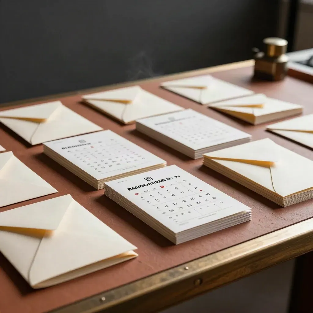 Campaign planning materials spread across a terracotta workbench under dramatic light.